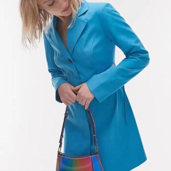 Topshop- Blue Dress with Cutouts on Back